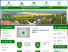 Tablet Screenshot of niznahutka.sk